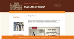 Desktop Screenshot of muzeumlovosicka.cz